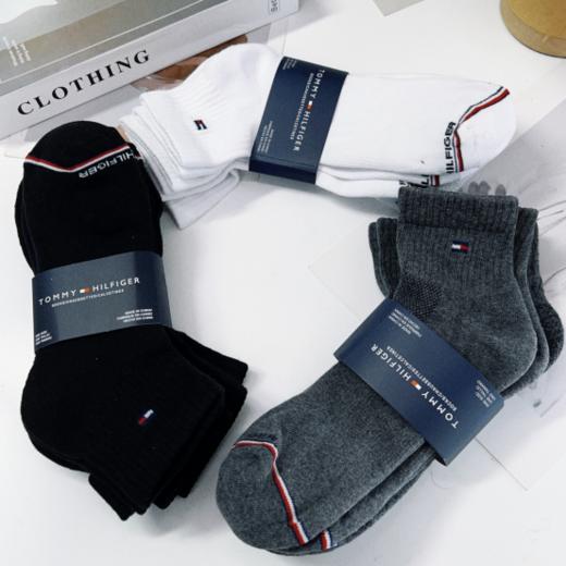 💗【美国TOMMY HILFIGER 汤米男士毛巾底中筒袜】🔥托米原单中筒袜！😍上实拍‼👣👣 ✅专柜139元/6双🧦 我们今天到手价39.9元 一组6双，✨ 商品图3