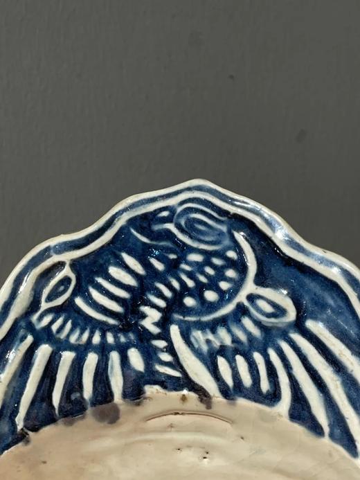 青花模造凤纹瓷瓦当一对，顺丰包邮 商品图8