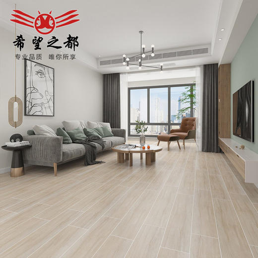 地板砖200实木长条仿防滑原木地砖砖仿古砖1000风格*木纹日系瓷砖 商品图1