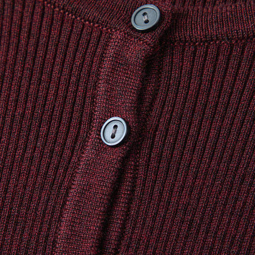 【严选】伊芙丽高腰显瘦复古直筒连衣裙2024冬季新款气质通勤百搭女下装1FA996321 商品图3