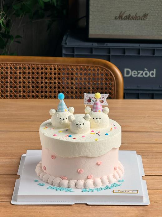 一家三口小熊蛋糕 商品图0