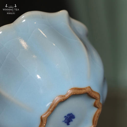 问鼎汝瓷收藏款传统天青宝相杯（缺货） 商品图4