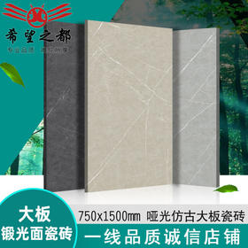 750x1500仿古砖水泥保加利亚大板客抛地砖灰微干粒餐厅瓷砖别墅