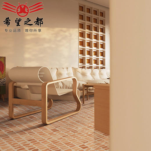 格子厨房600x1200客厅风水磨石赤贫墙砖复古卫生间地砖砖侘寂民宿 商品图1