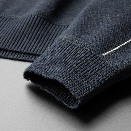 【加绒】【绵羊毛】【新款DDS】大依优型大码男装圆领毛衫线衣针织衫休闲加肥加大男士胖子大码内搭上衣毛衣 商品图5