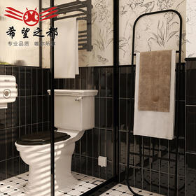 小法式花砖瓷砖卫生间300x300浴室墙砖地砖黑白复古厨房酷黑厕所