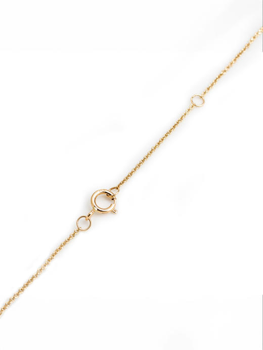 LUCINE鹿鸣珠宝 | 单钻项链 18k金 锁骨链 钻石 可调节 极简 商品图3