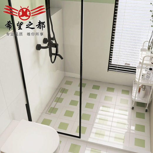 牛油果墙砖地砖厨房卫生间复古瓷砖浴室厕所法式纹花砖绿佛山鱼骨 商品图2