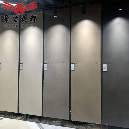 地板砖侘寂风素色砖色客厅卫生间微瓷砖大地750x1500瓷砖水泥墙 商品图1