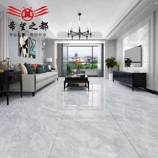 批发防滑连纹佛山釉800x800大理石灰色大理石瓷砖地砖瓷砖通体 商品图3