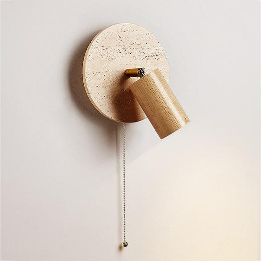 中旋转风复古民宿壁灯墙壁黄洞古风卧室石壁灯诧寂具可床头灯书房 商品图3