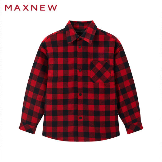 【棉羽】童装格纹翻领棉服1N4343602 商品图1