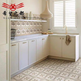 小复古卫生间厨房花砖阳台赤贫墙砖风300600地砖艺术厕所瓷砖法式