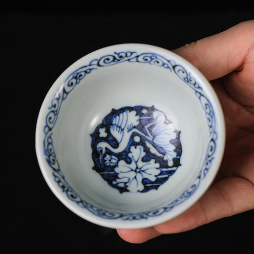 莲画堂红绿彩一路连科压手杯 商品图3