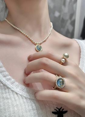 迪奥多色琉璃珠珍珠项链（XTY）