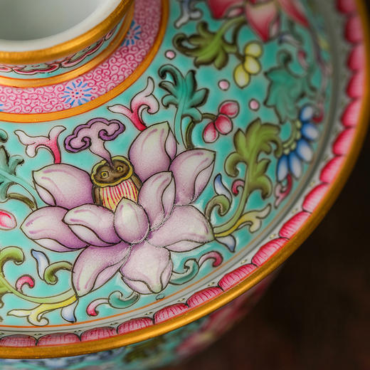 溢珍堂福寿康宁盖碗 商品图3