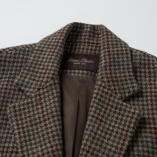 ROMI STUDIO“自我格调”*绵羊毛复古格纹宽松西装外套 431W9171 商品图2