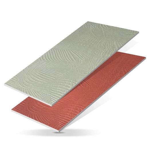 红尾葵墙砖花砖法式白色绿色阳台复古摩洛哥轻浮雕卫生间瓷砖厨房 商品图4