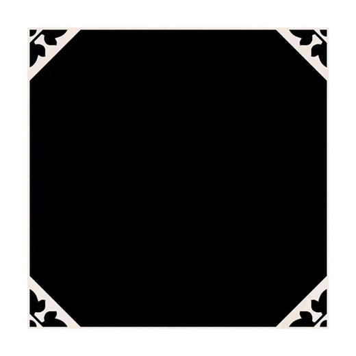 黑白200x200卫生间瓷砖厨房法式复古墙砖浴室酷黑小地砖厕所花砖 商品图4