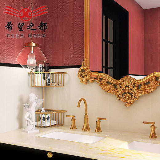 佛山花砖阳台复古瓷砖卫生间瓷砖红全300x800地砖墙砖广东厨房 商品图1