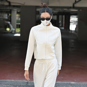 Beemen瑜伽服上衣女外穿健身休闲立领长袖秋冬运动外套