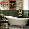 凹凸墨绿酒红400客卫浴墙砖法式餐厅釉面砖1200*护墙板复古瓷砖 商品缩略图2
