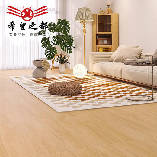 600x1200地板砖木纹客厅卧室仿柔光风实木天鹅绒瓷砖原木 商品图1