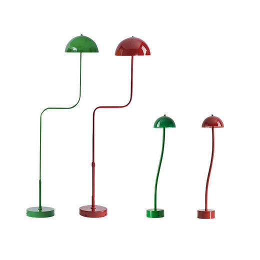 豆芽落地灯书房落地灯卧室可法式创意客厅立式调节中古绿台灯北欧 商品图4