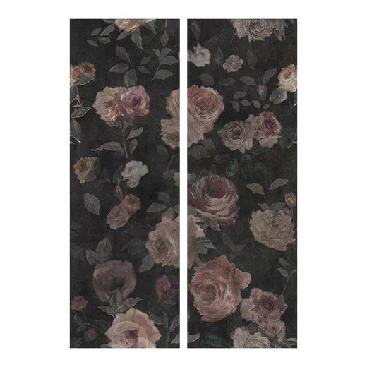 墙砖地砖砖复古300x900瓷砖厕所墨绿色浴室法式玫瑰花厨房卫生间 商品图4