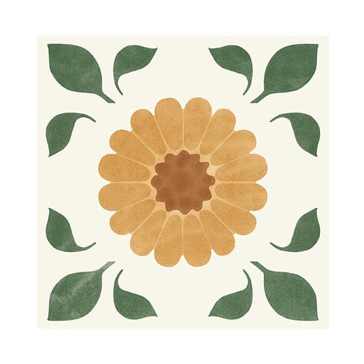 小地风复古法式植物浴室奶油厨房花砖卫生间厕所600x1200墙砖瓷砖 商品图4