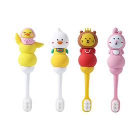 【硬盒装】RAOYI饶益儿童云柔万毛牙刷幼儿0-3岁硅胶刷柄卡通软毛牙刷口腔清洁