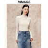 VIMAGE纬漫纪冬季新款羊毛立领气质打底修身显瘦针织衫V2213827 商品缩略图5