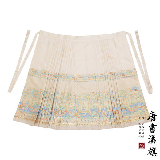 【千里江山·山居】织金妆花精美新中式国风马面裙繁花集市套装 商品图7