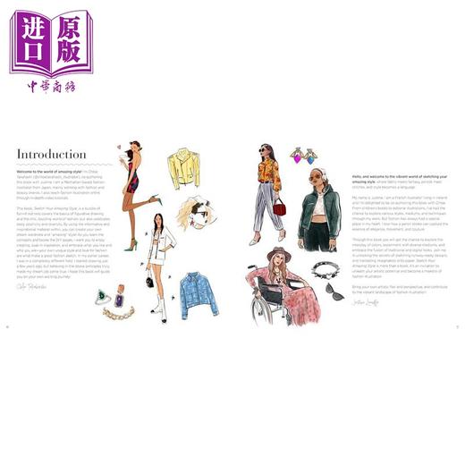 【中商原版】Sketch Your Amazing Style: A Body-Positive Guided Sketchbook For Drawing 进口艺术 画出你的惊人风格 商品图2