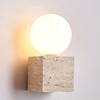 民宿氛围日式壁灯墙壁创意卧室北欧楼梯风黄洞石壁床头灯侘寂灯具 商品缩略图0