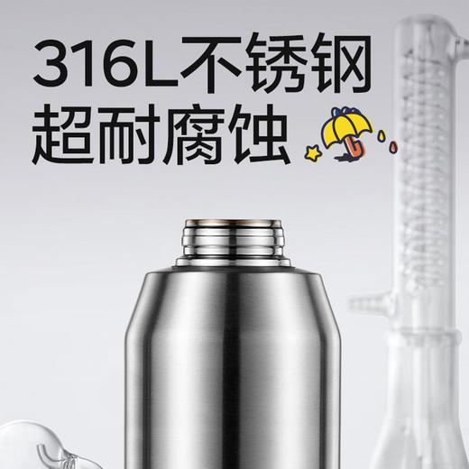 babycare 600ml中大童吨吨三饮保温杯BC2310541（激光绿/引力洋红） 商品图4