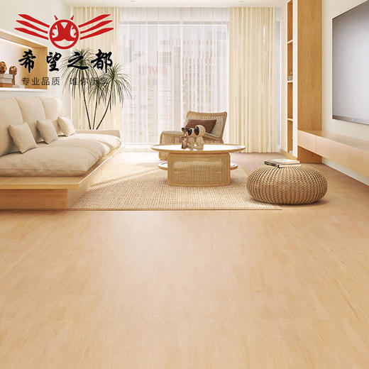 仿瓷砖风全瓷风格750x1500mm地板砖奶油日式原木木纹客厅砖 商品图0