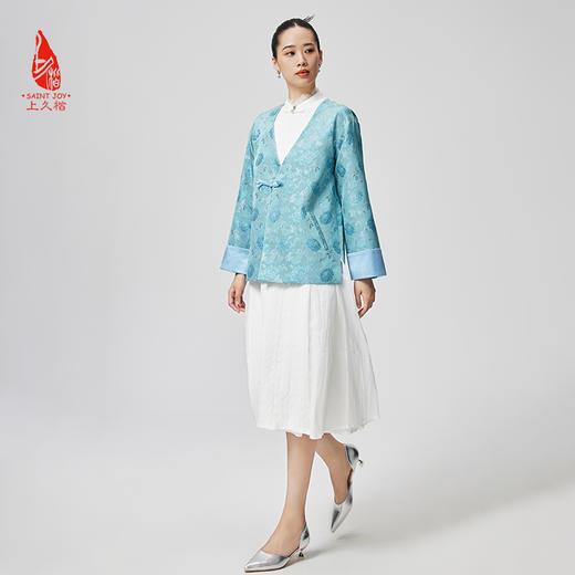 SAINTJOY/上久楷宋锦女式 中式上衣 复古 赋菊 CY1024207039 商品图6