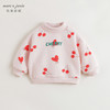 【加绒】马克珍妮女童小樱桃印花高领卫衣宝宝上衣冬装新款240975 商品缩略图3