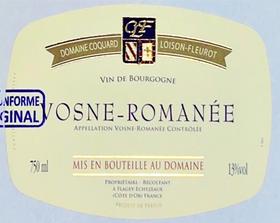 「跨境」2021常乐福酒庄沃恩罗曼尼红葡萄酒 Coquard Loison Fleurot Vosne Romanee