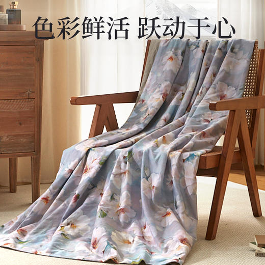 洁丽雅全棉磨毛磨毛套件柔软亲肤触感柔厚轻奢印花秋冬四件套 商品图3