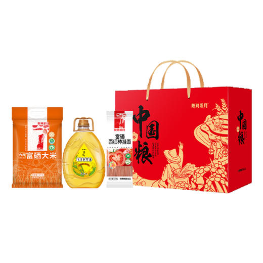 陇间柒月中国粮A（六月富硒大米2.5kg*1+
富硒西红柿挂面560g*1 +
玉米胚芽油1L*1） 商品图0