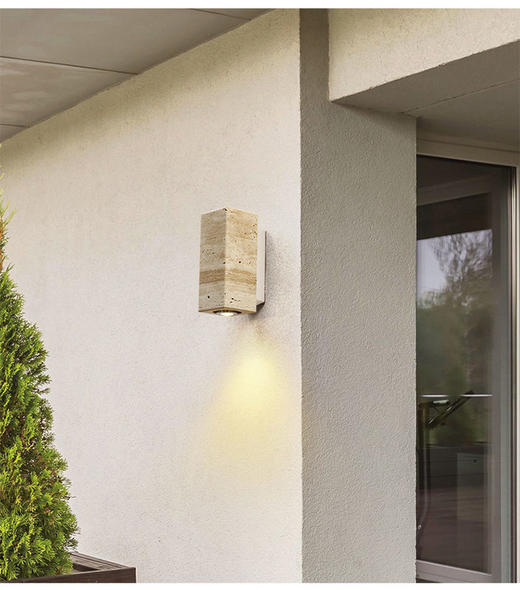 石北欧客厅防水侘寂风灯壁灯过道日式黄洞卧室民宿背景墙床头壁灯 商品图1