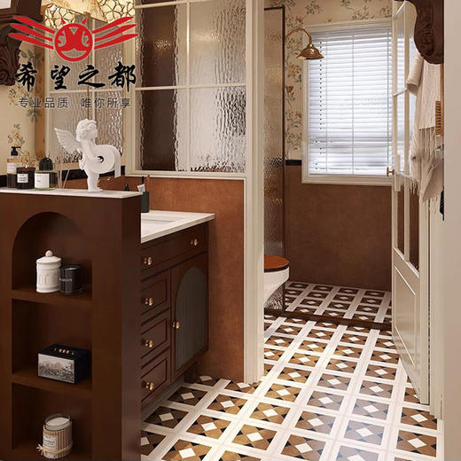 厨房浴室美拉德墙砖中法式x800mm瓷砖复古卫生间古风花砖400 商品图1