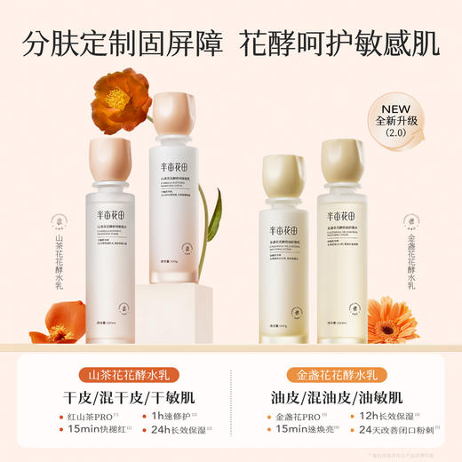 【买1送1，送同款水乳一套】【干皮/混油皮/敏感肌】【双旦|年终会员日】【入会享优惠】半亩花田山茶花舒缓/金盏花控油 水乳敏感肌补水舒缓修护保湿套装学生护肤官方正品 商品图1