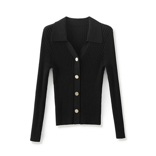 小香百搭翻领低领针织打底衫WLZD2430304 商品图4