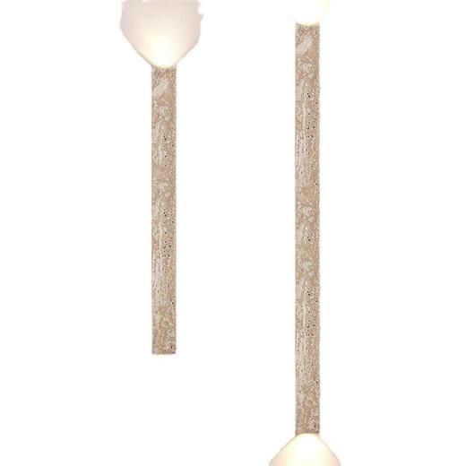 墙灯长条奶油风黄洞壁灯床头灯楼梯石创意复古感过侘寂道氛围卧室 商品图4