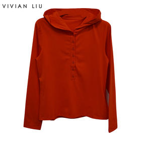 VIVIAN LIU薇薇安刘R2457313秋女装新款连帽长袖针织衫