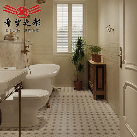 护墙板卫浴餐厅英颂米花砖*300墙砖砖墙裙黄客法式瓷砖复古900mm 商品图1