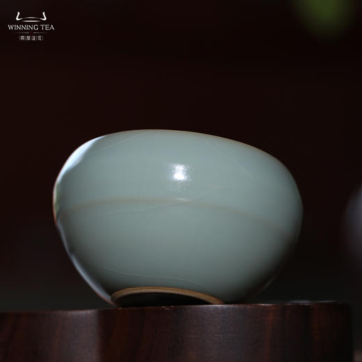 问鼎汝瓷收藏款天青棱波杯 商品图3